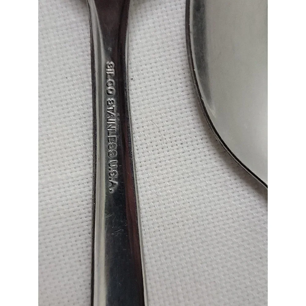 Silco USA Vintage Mid Century Stainless Flatware‎ Wavy Pattern IN125 Lot Of 25